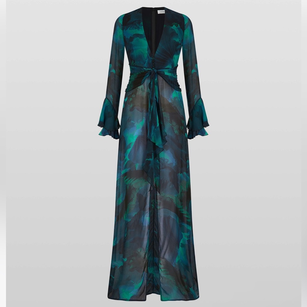 Blue Rat and Boa Floral Dress